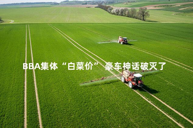 BBA集体“白菜价” 豪车神话破灭了吗